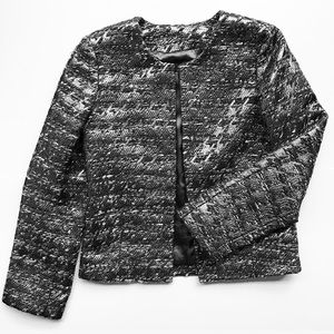 J. Crew Collection Houndstooth Metallic Jacket